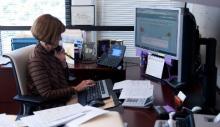 A finance professional at work